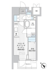 レフィールオーブ南行徳駅前の物件間取画像